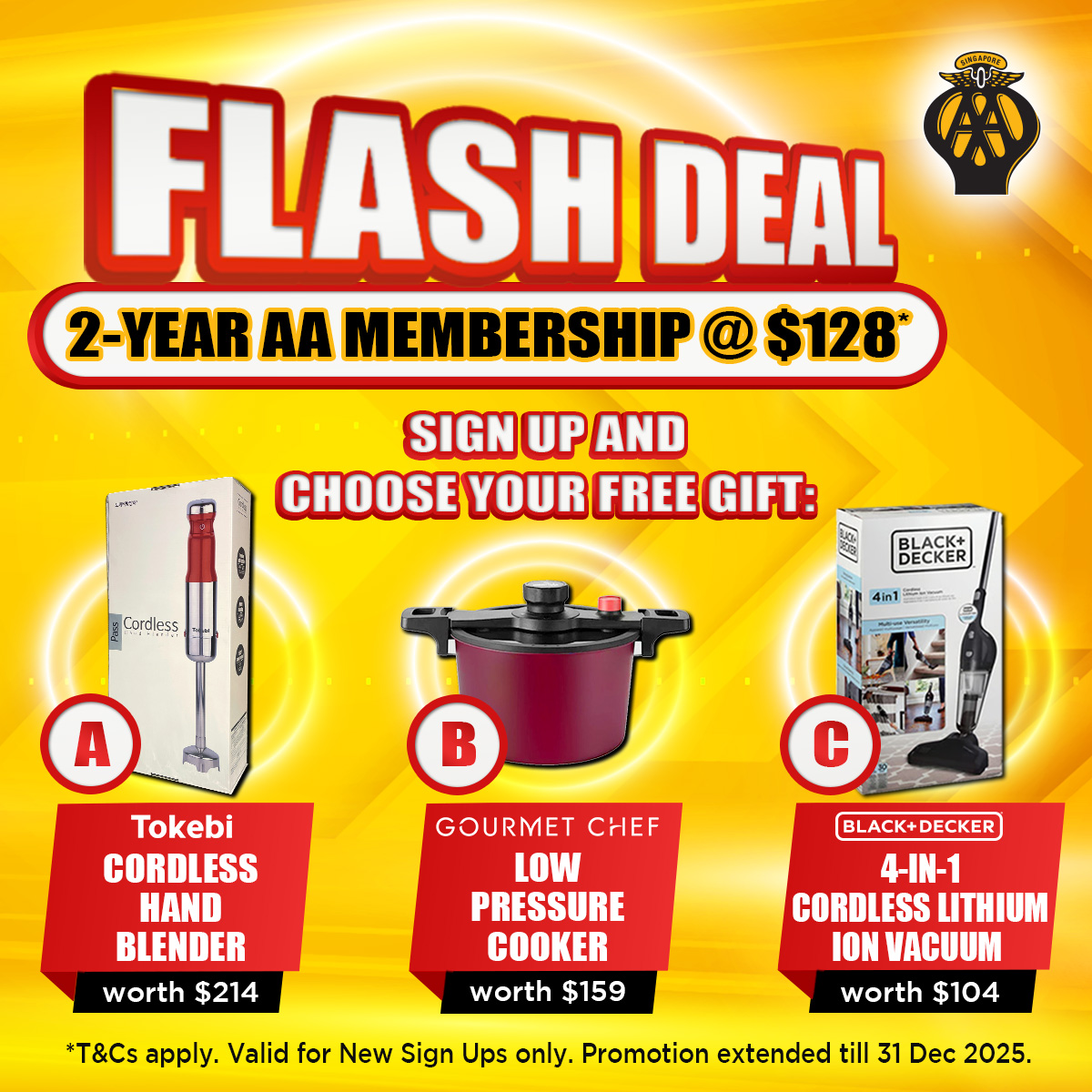 11.11 FLASH DEAL 2-YEAR AA MEMBERSHIP @$128